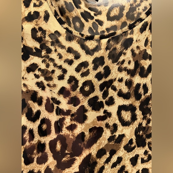 Torrid Side Cinch Leopard Print Semi-Sheer Pullover Top SIZE 2 - Picture 5 of 6